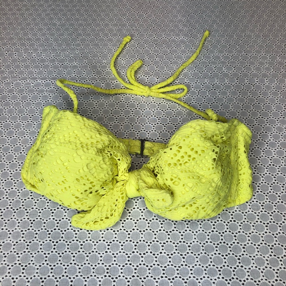 Victoria’s Secret SWIM Bandeau Bikini Crochet lace SIZE XS